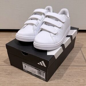 Adidas Kids Advantage Base 2.0 Shoes (Size: 2)